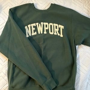 Newport Vintage Oversized Crewneck Forest Green Sz. S